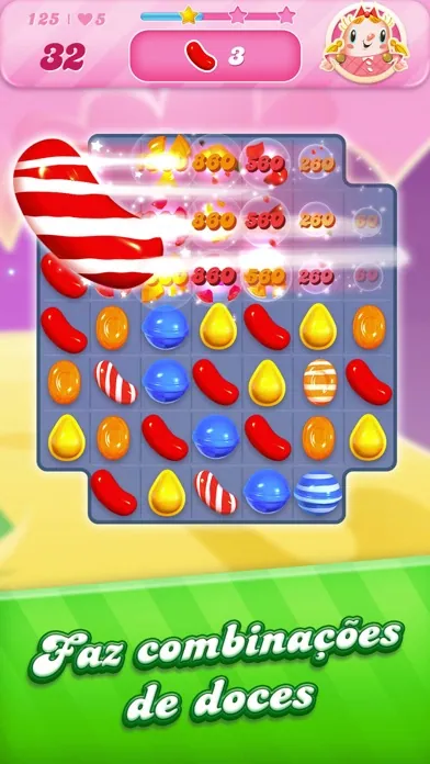 Captura de ecrã de Candy Crush Saga — mapa de progresso
